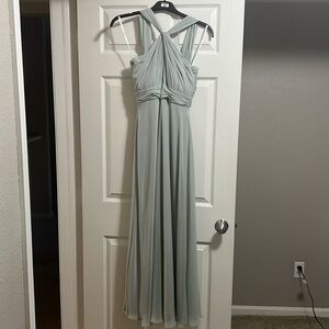 Sage green bridesmaids dress